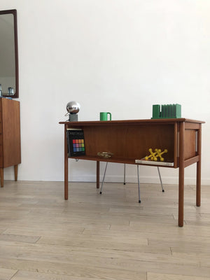 1960s Teak danish Desk by Gunnar Nielsen Tinergaard