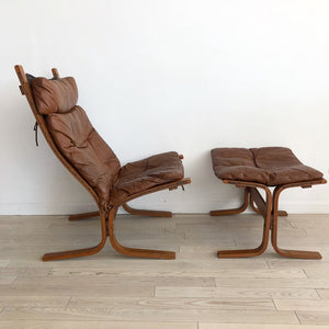 1960s Ingmar Relling for Westnofa "Siesta High" Lounge Chair + Ottoman