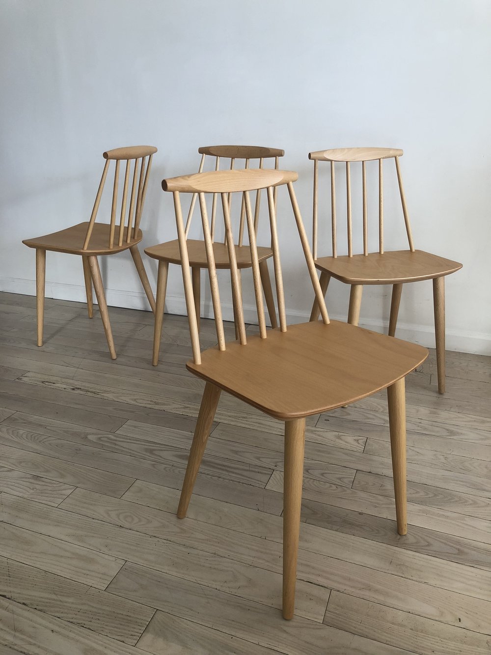 1978 Folke Palsson J77 Chairs for FDB Mobler, Made in Denmark-Set of 4