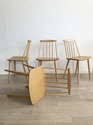 1978 Folke Palsson J77 Chairs for FDB Mobler, Made in Denmark-Set of 4
