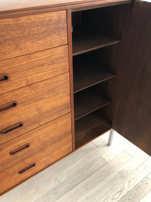 1960s Refinished Walnut Gentleman's Chest by Founders