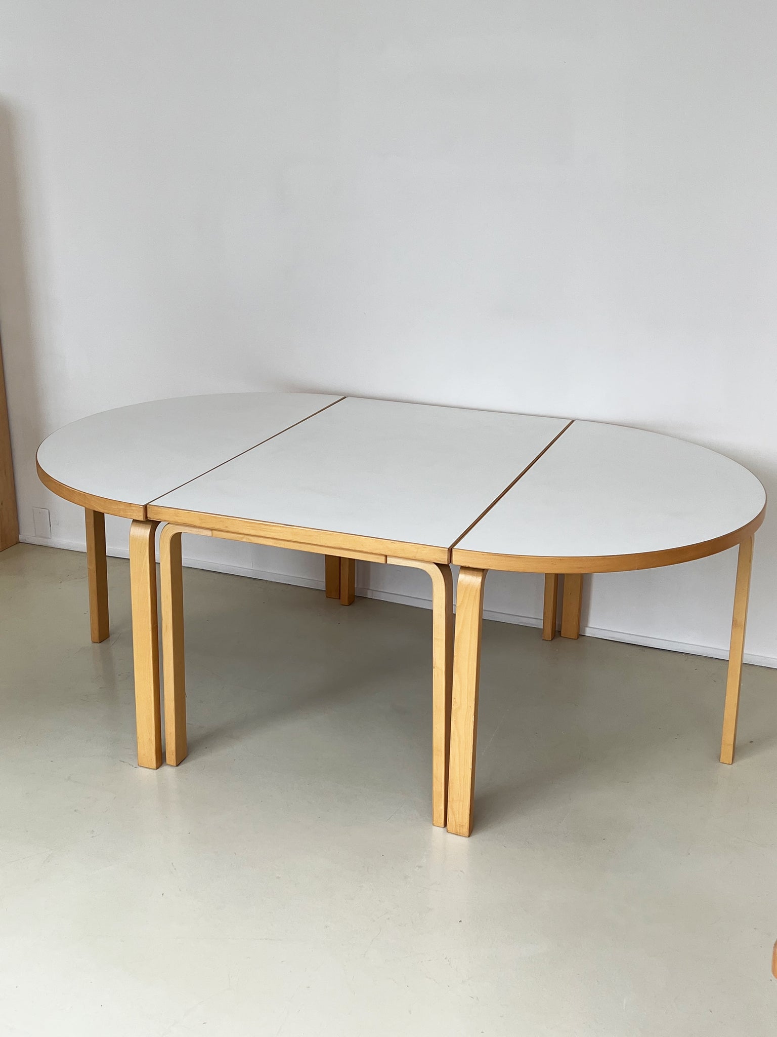 Vintage Alvar Aalto 3-Piece Dining Table Set, Finland