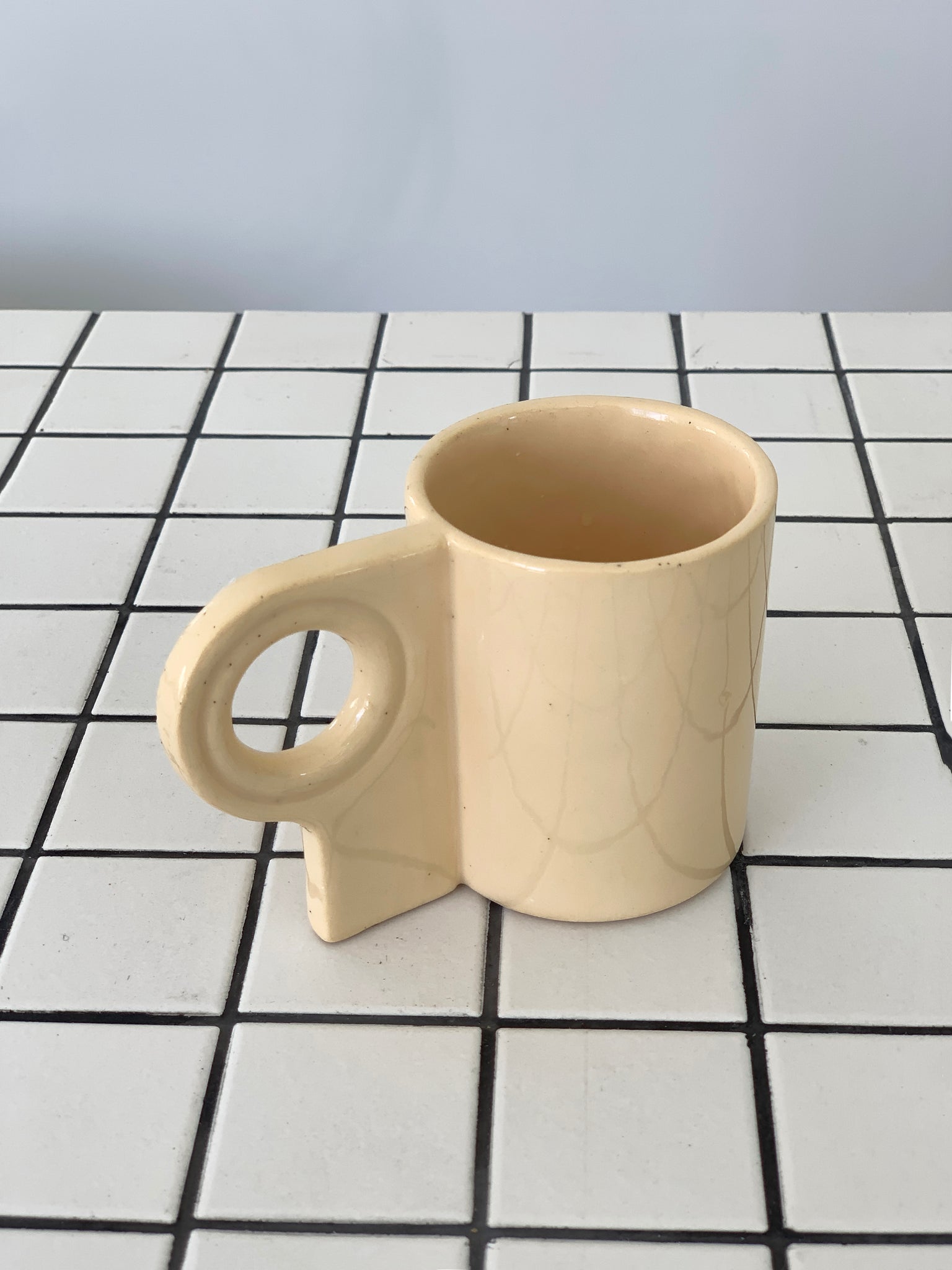 Pale Yellow Ceramic Mug