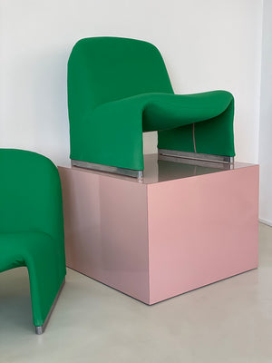 1970s Kelly Green Alky Chair by Giancarlo Piretti for Castelli