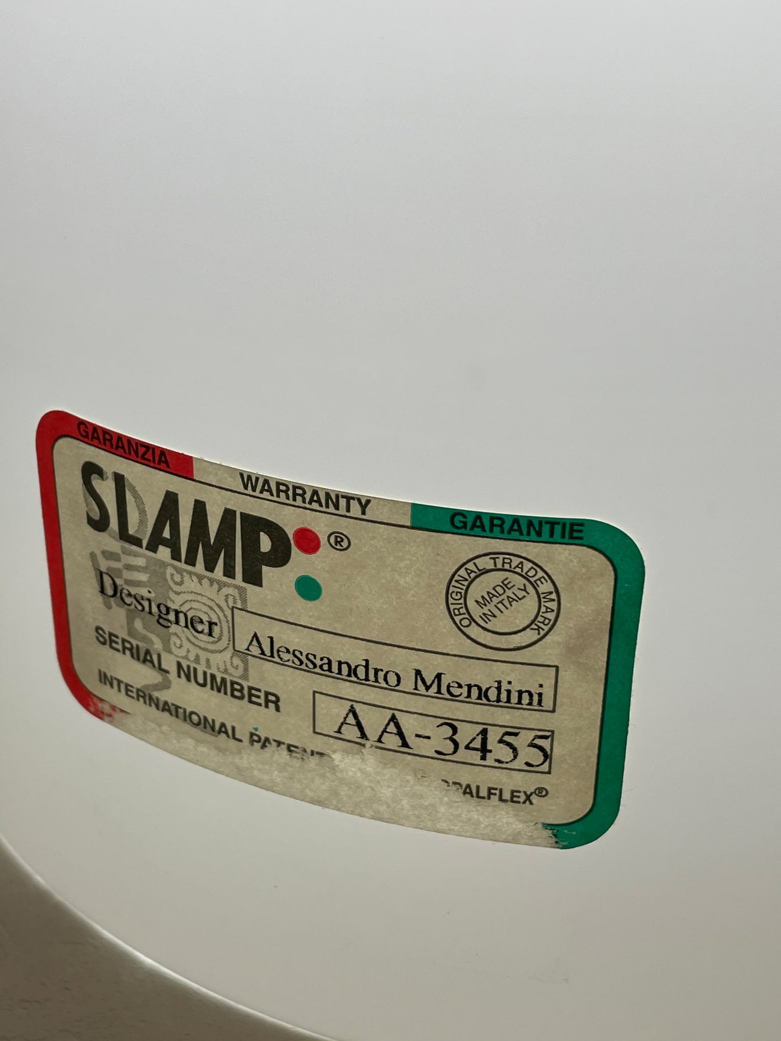 Italian Limited Edition Alessandro Mendini Lamp for Slamp