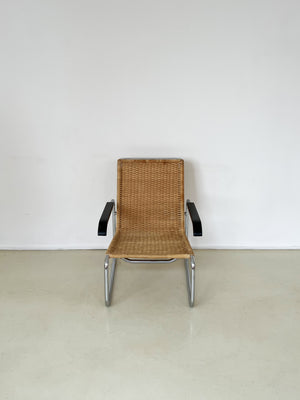 1970s Marcel Breuer B35 Rattan Arm Chair