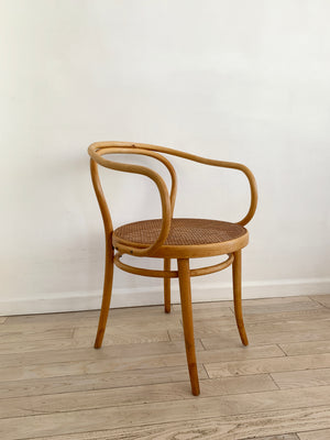 1960s Cane Thonet B9 Bentwood Arm Chairs for Stendig