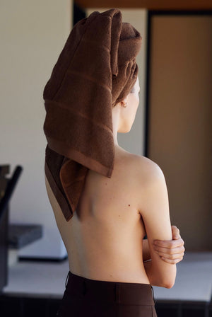 1972 Inspired Tabac Brown Cotton Towel