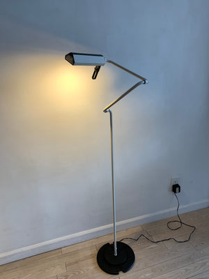 White Post Modern Bendable Floor Lamp by Belux from Spain