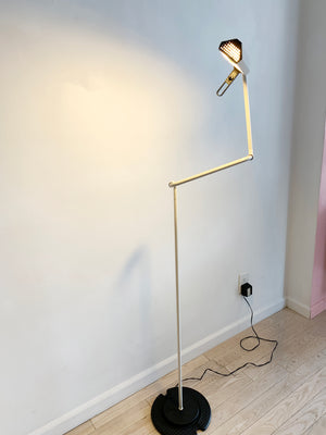 White Post Modern Bendable Floor Lamp by Belux from Spain