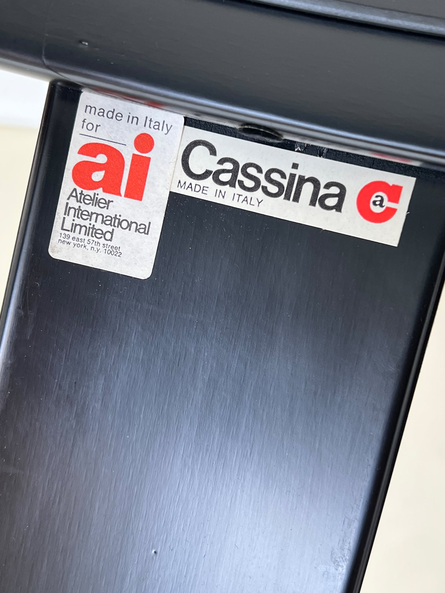 Stack of 1960s Black Gianfranco Frattini for Cassina Reversible Stacking Tables