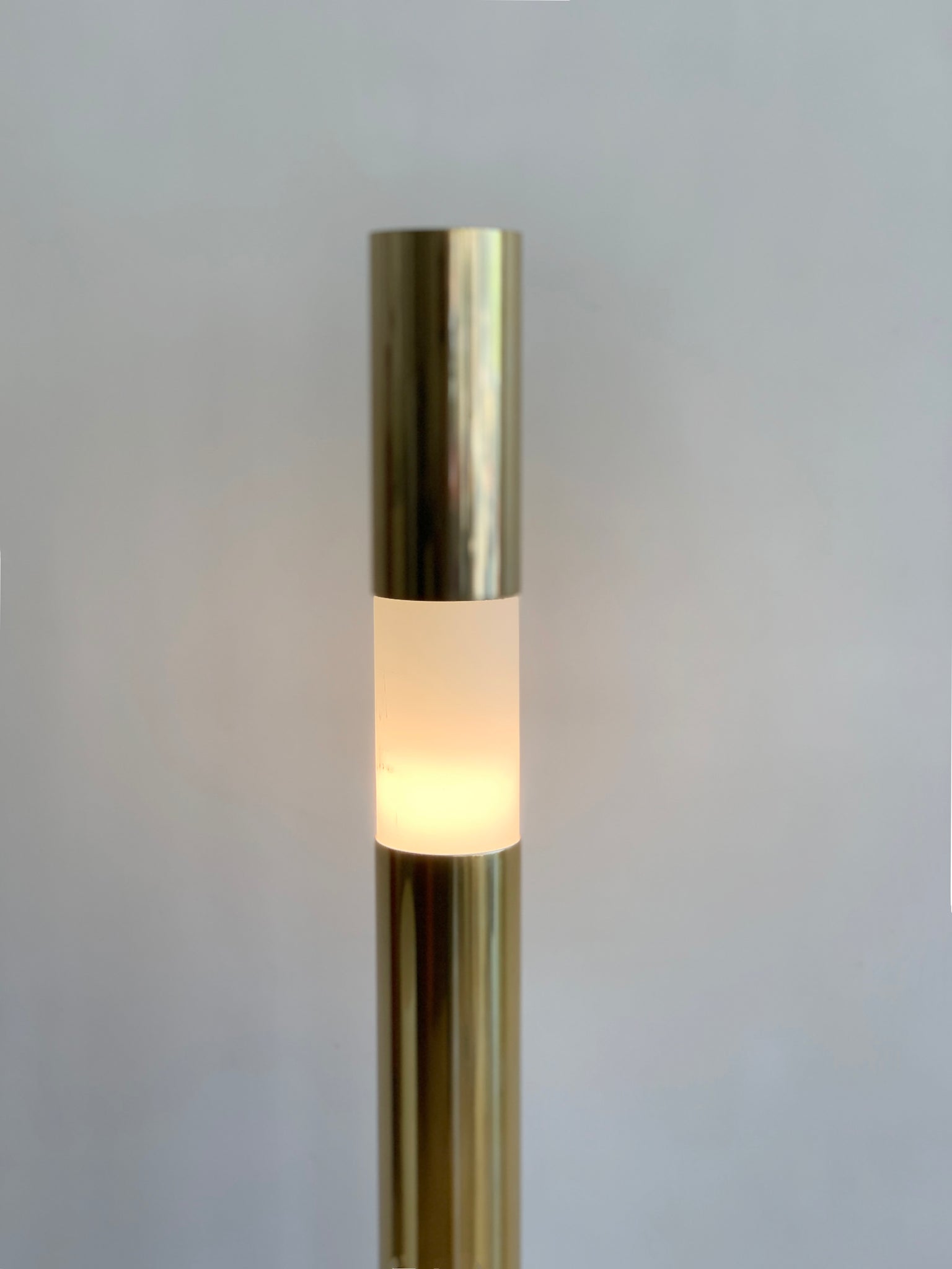 1970s Paul Mayen Brass Touch Floor Lamp