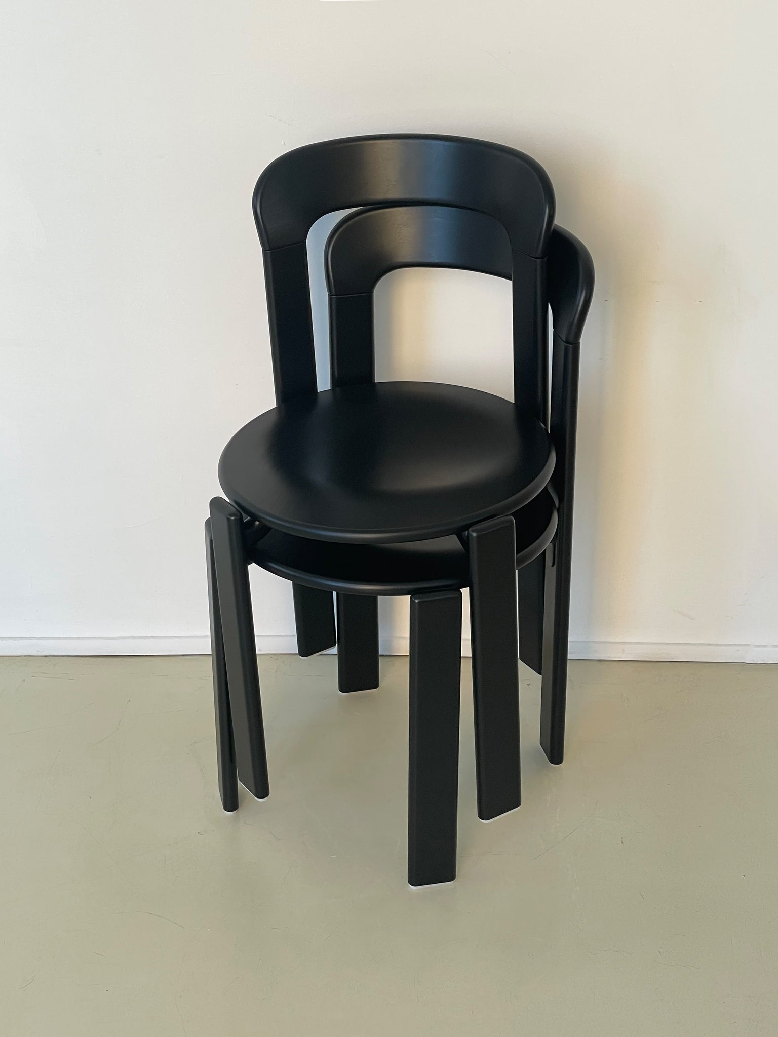 Black "Rey" Chair by Bruno Rey for Dietiker