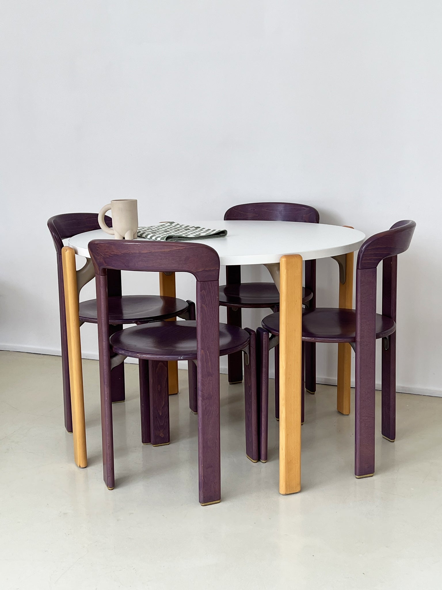 1970s Bruno Rey Round Dining Table – Home Union NYC