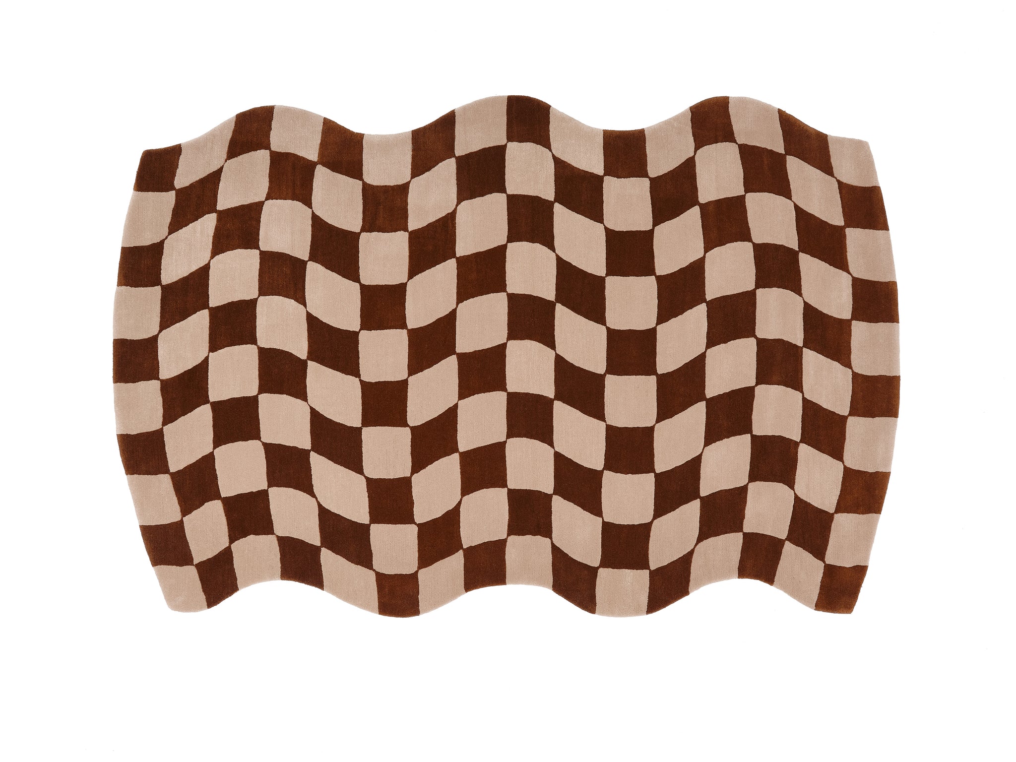 Wavy Checker Pattern Rug Giglio - Cortado Wavy Check Rug – Home Union NYC