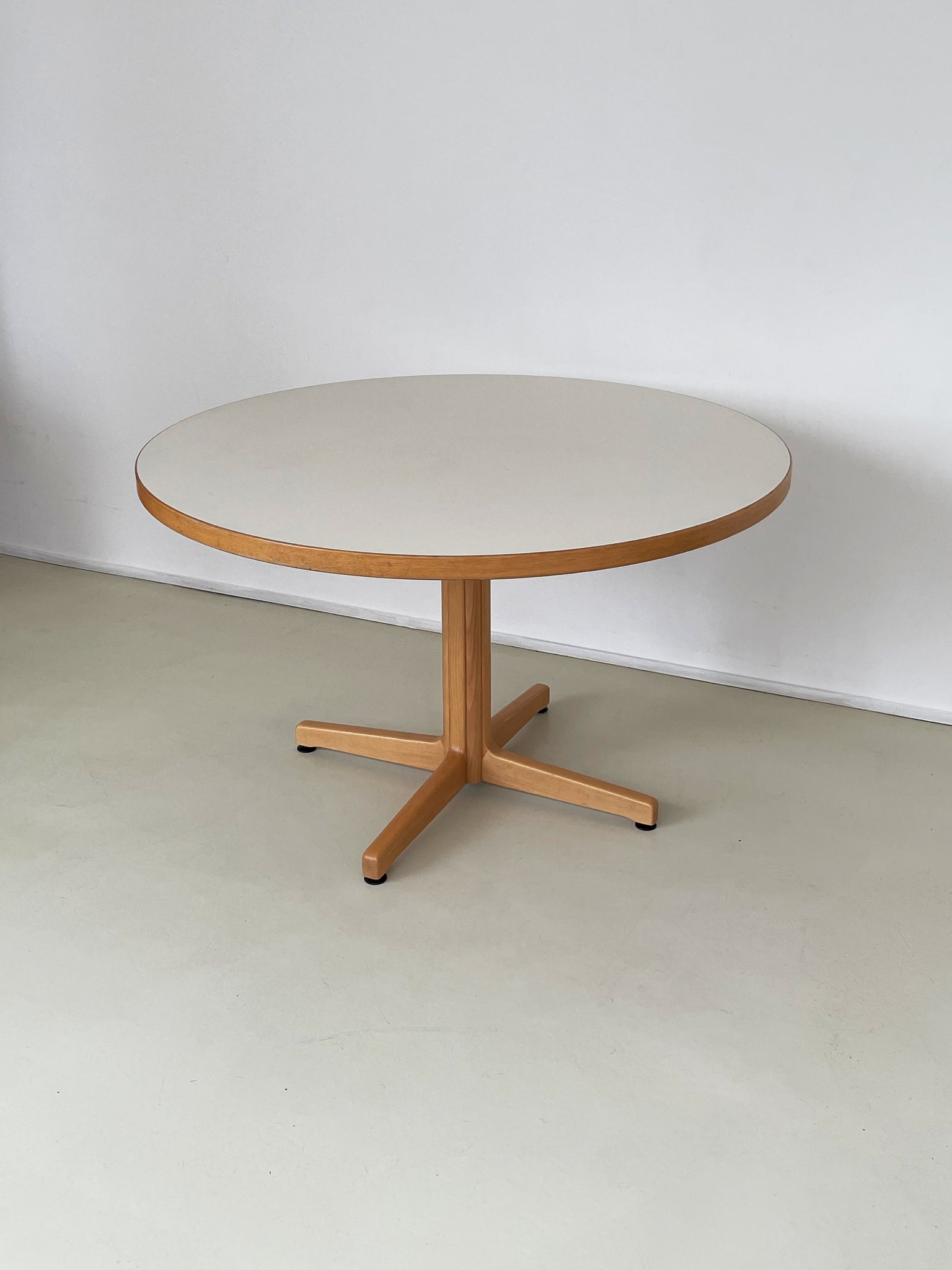 1970s Bruno Rey RoundBeech Wood Dining Table – Home Union NYC