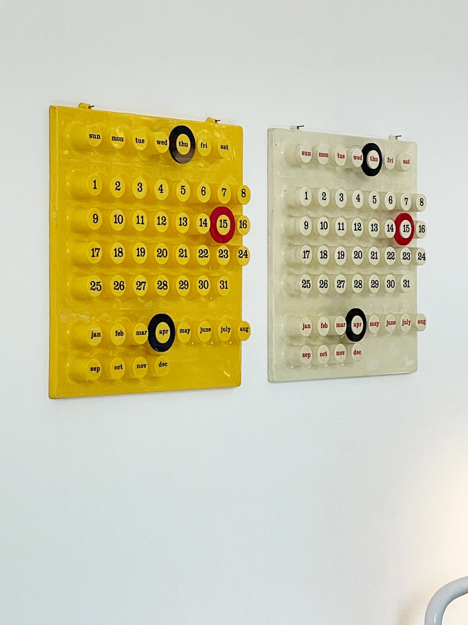 1970s Ring-A-Date Perpetual Calendar by Giorgio Della Beffa – Home Union NYC 1970s-ring-a-date-perpetual-calendar-by-giorgio-della-beffa-home-union-nyc