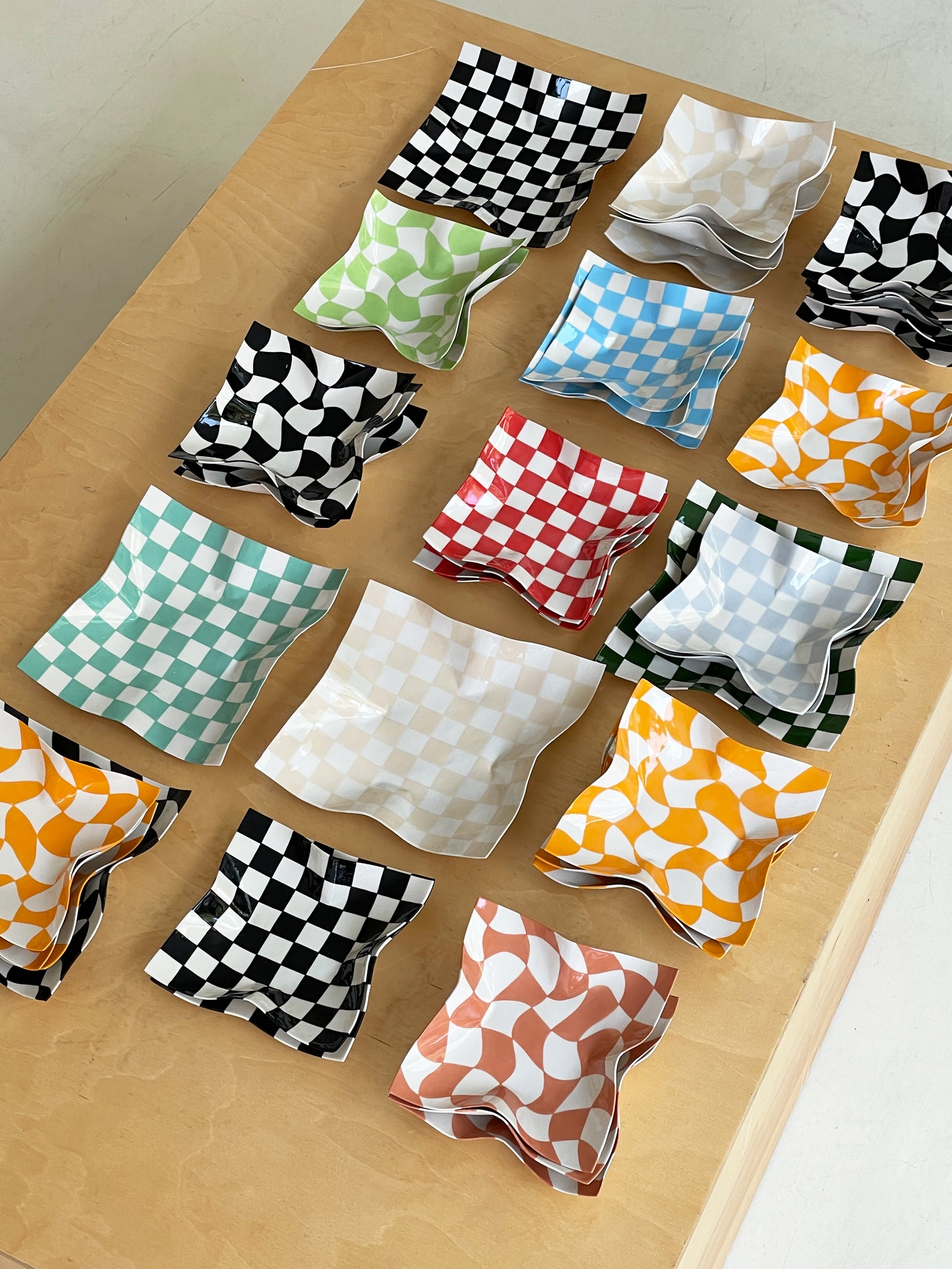 Handmade Ceramic Handkerchief Check Dish – Home Union NYC