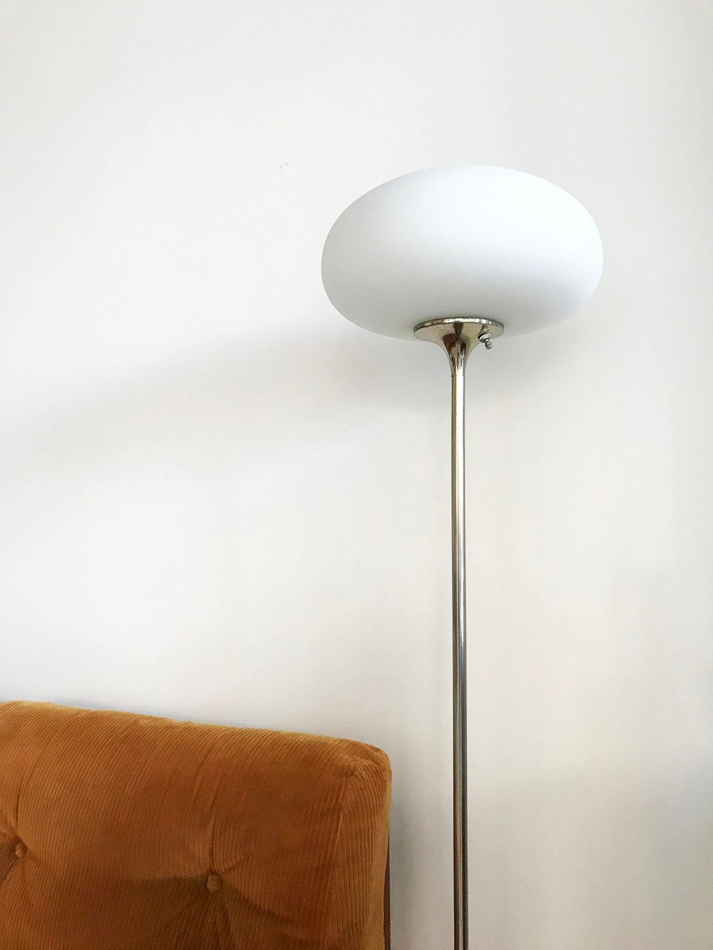 Mid Century Laurel Lamp Co. Chrome Mushroom Floor Lamp