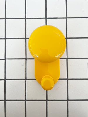 Carlo Bartoli Vintage Yellow Plastic Wall Hook