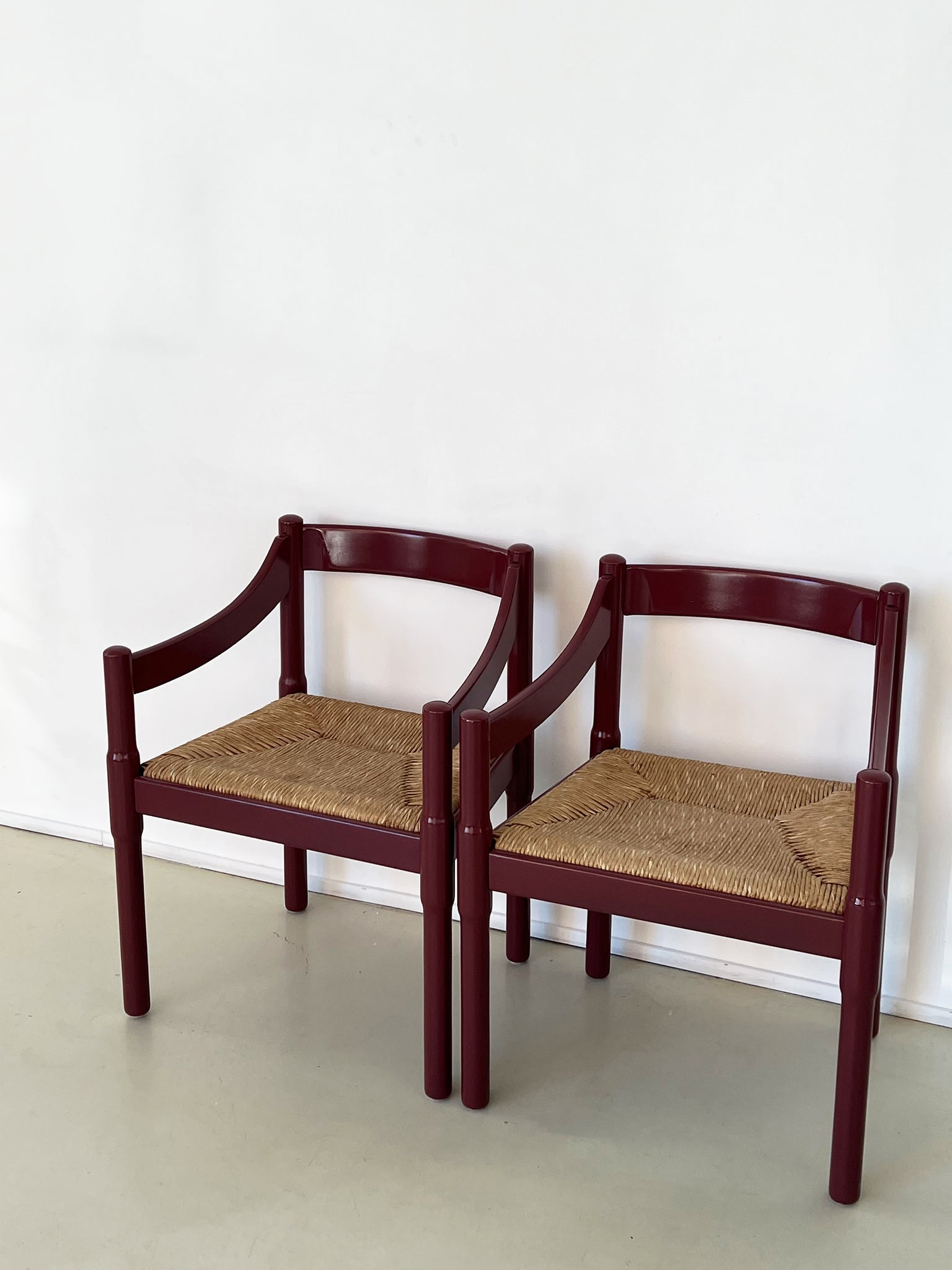 Vintage Cranberry Carimate Arm Chair