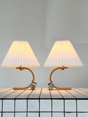 1970s Bent Beechwood Caprani Table Lamp