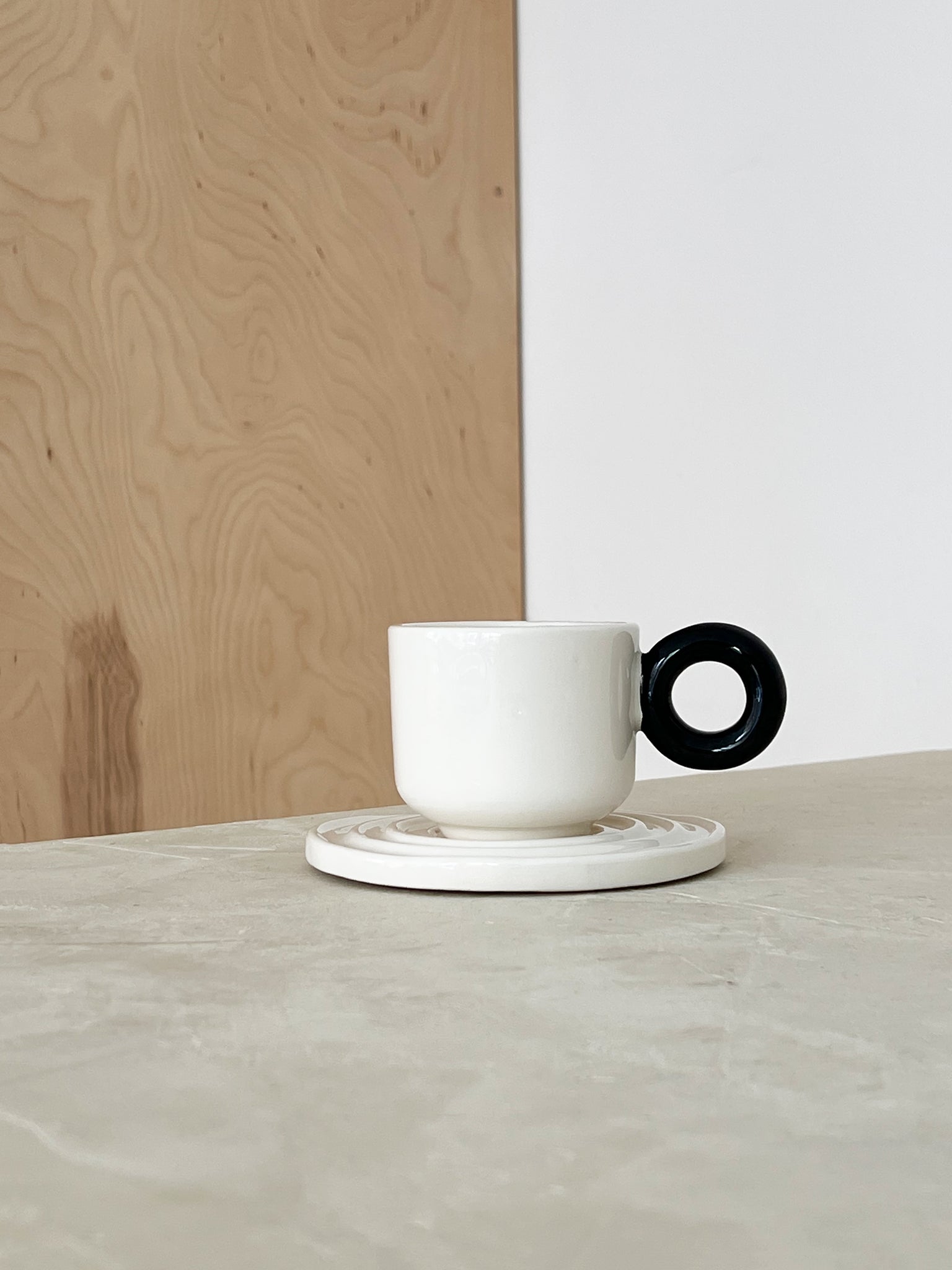 Glossy Ceramic Mug + Plate