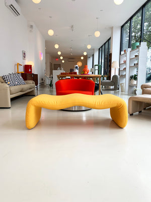 1965 Yellow Djinn Bench by Olivier Mourgue for Airborne