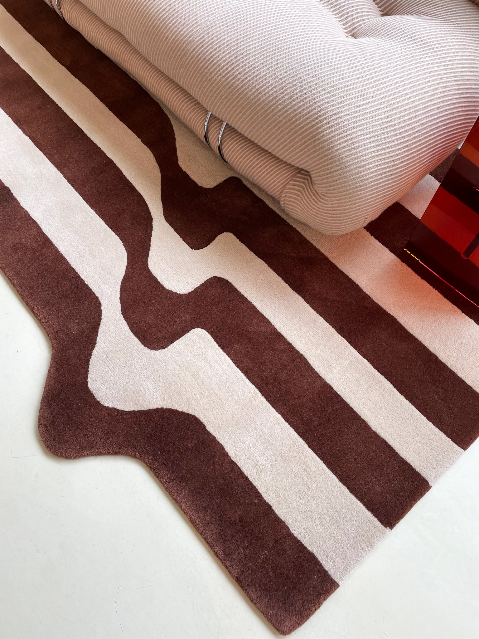 Salerno - Cortado Drip Stripe Wool Rug