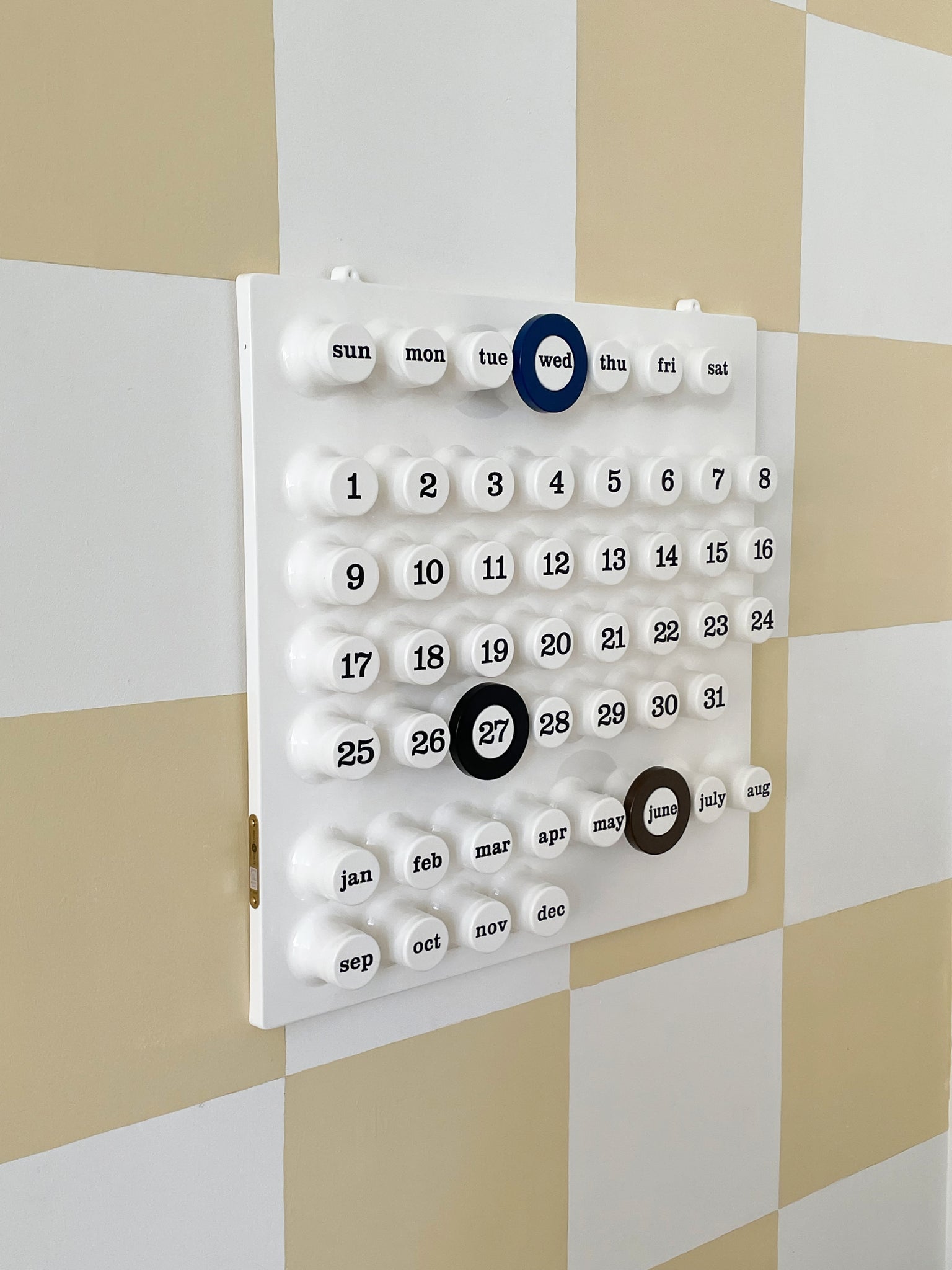 Perpetual Ring-A-Date Wall Calendar by Euroway / Extra Rings