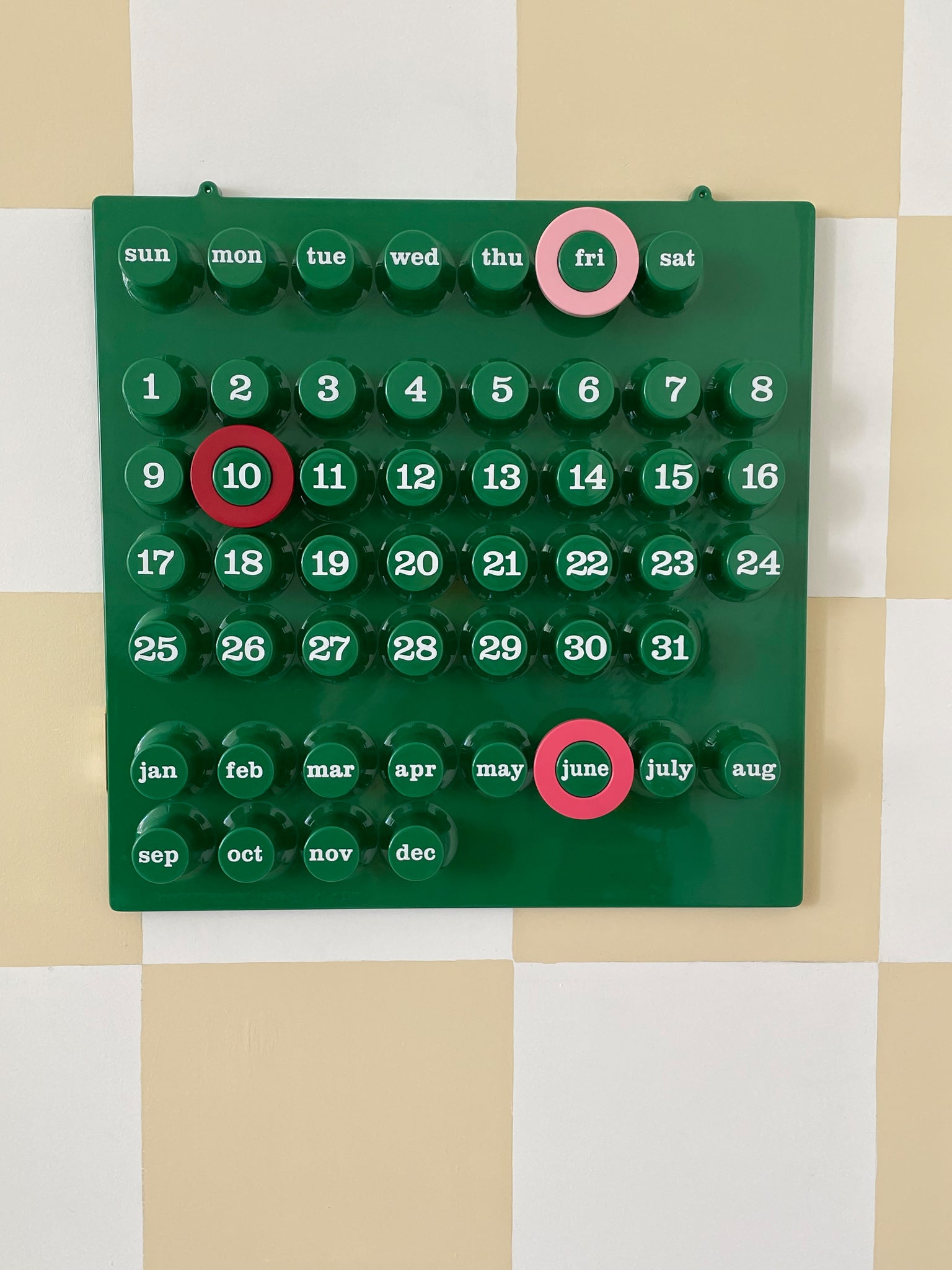 Perpetual Ring-A-Date Wall Calendar by Euroway / Extra Rings