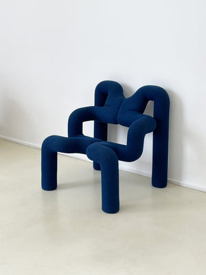 1980s Vintage Blue Ekstrem Chair by Terje Exstrøm