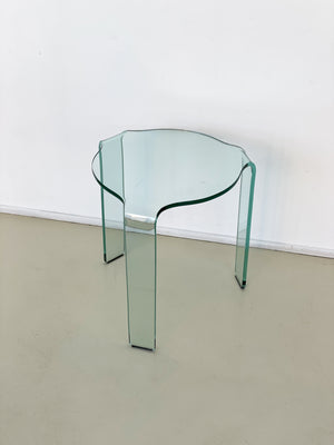 Fiam Bent Glass "Aalto" Side Table