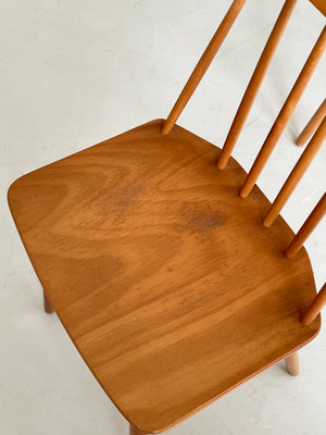 J77 ChairsDesigned by Folke Pålsson for FDB Møbler (set of 6)