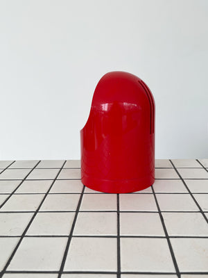 1970s Red Plastic Makio Hasuike for Gedy Table Lamp