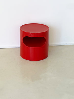 Giano-Giano-Vano Red Fiberglass Table by Emma Gismondi Schweinberger for Artemide