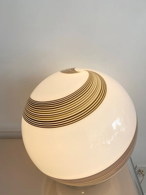 1970s Large Orb Swirl Italian Murano lamp