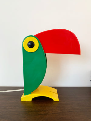 1968 Green Toucan Table Lamp by Old Timer Ferrari, Italy