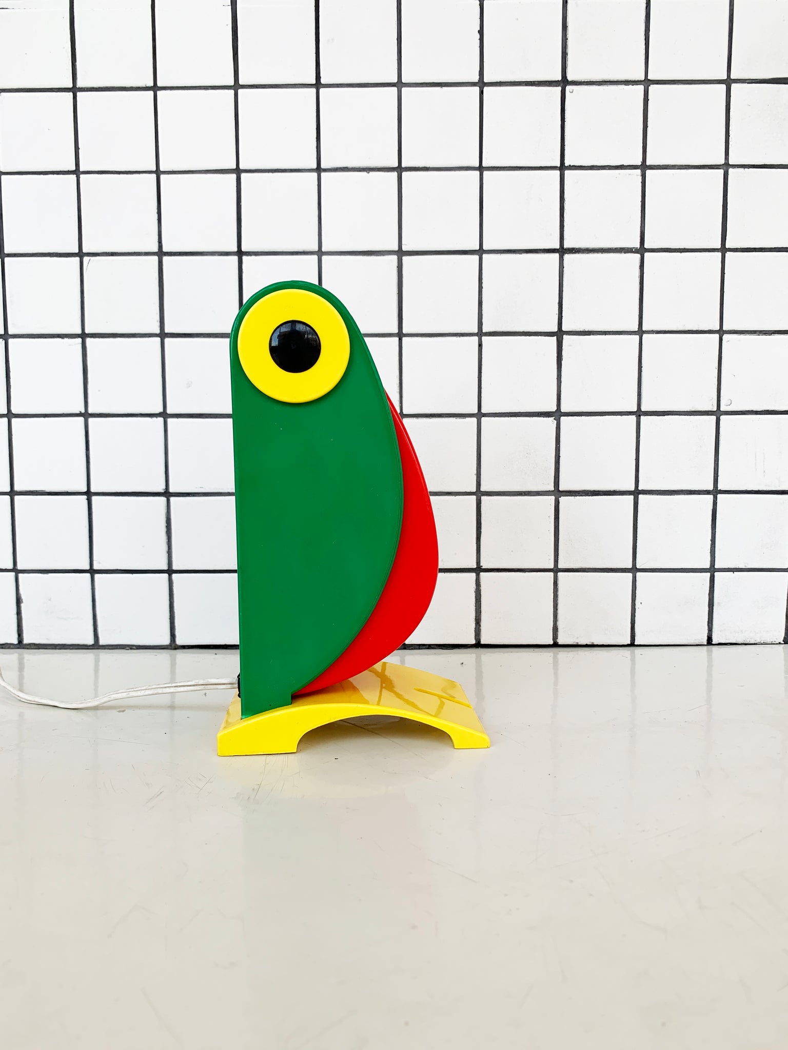 1968 Green Toucan Table Lamp by Old Timer Ferrari, Italy
