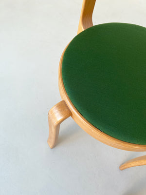 Vintage Green 8000 Series Beechwood Stacking Chairs, Set of 4