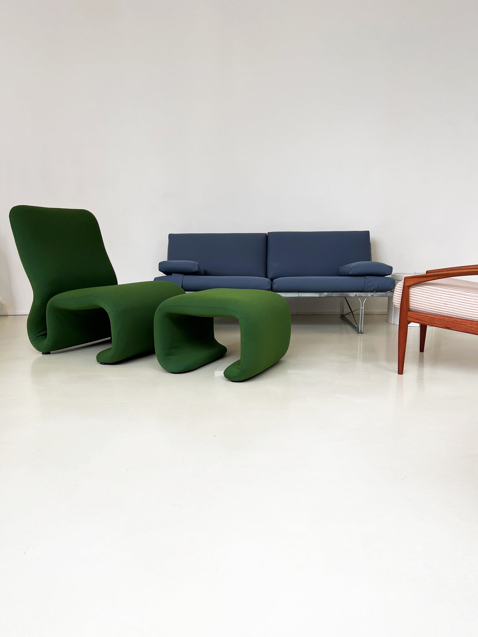 1965 Side Chair & Ottoman By Olivier Mourgue, France