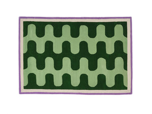 Furtunato - Verde Wool Rug