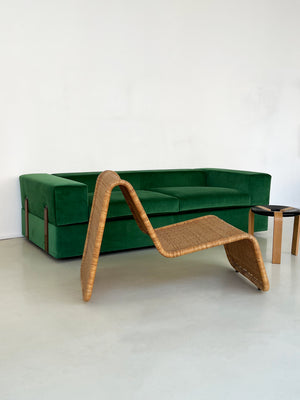 1968 Emerald Green Tito Agnoli for Cinova Model 711 Daybed Sofa
