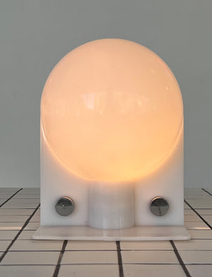 1970s Guzzini Acrylic Orb Table Lamp