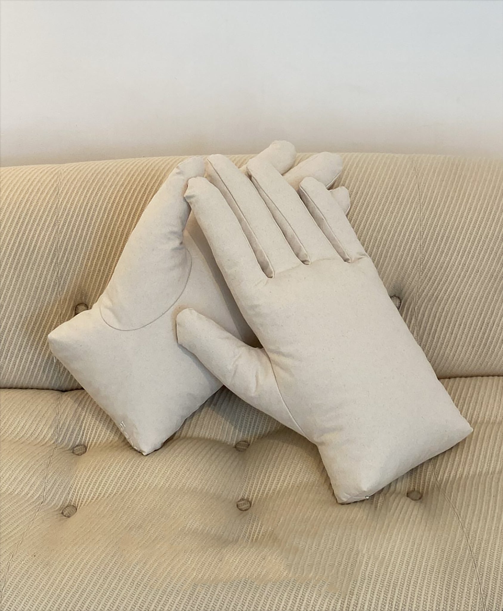 Cotton Canvas Hand Pillow by Sohn