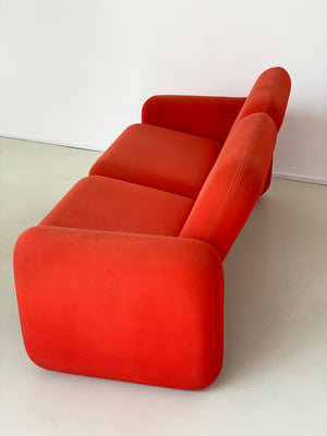 1970s Ray Wilkes Chiclet 2-Seater for Herman Miller