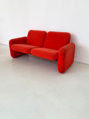 1970s Ray Wilkes Chiclet 2-Seater for Herman Miller