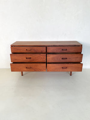1960s Walnut Jack Cartwight for Founders Credenza