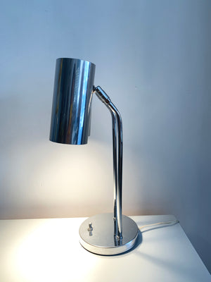 Two-Headed Directional Chrome Table Lamp by Robert Sonneman For Koch+Lowy
