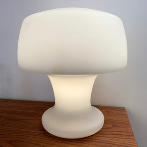 1960s Frosted Handblown Glass Laurel Lamp Co Mushroom Lamp